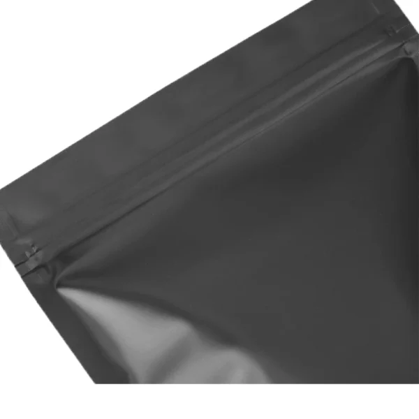 100 pz Opaco Mylar Foil Stand Up Bag Zip Lock Reclosable Riutilizzabile Strappo Notch Doypack Cibo Snack Sacchetti di chicchi di caffè macinati - immagine 3