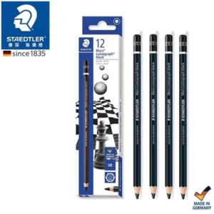 Set di 12 matite Staedtler 100B professionali per disegno e schizzi matite a carbone per studenti e forniture per ufficio e scuola