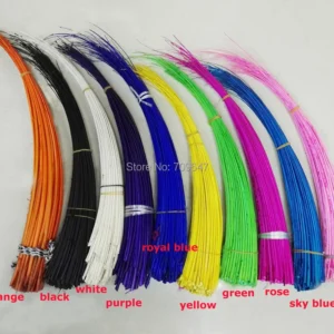 50 pezzi di spine di grandi piume di struzzo 42-50 cm strippate e tinte ideali per cappelli e fascinatori