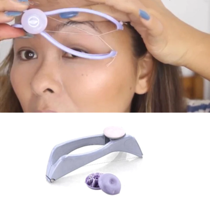 Epilatore Mini per la Depilazione Femminile Rimozione Peli Viso e Sopracciglia Strumento di Bellezza Fai da Te - immagine 5