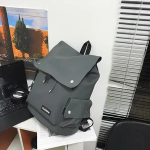 Zaino in nylon alla moda con coulisse grande capacità per il tempo libero stile versatile tendenza alta qualità