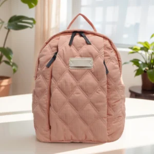 Zaino in cotone trapuntato da donna con tracolla regolabile grande capacità ideale per viaggi