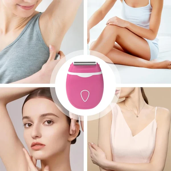 Trimmer Indolore per Depilazione Femminile Testa Lavabile Impermeabile per Corpo e Ascelle Cura di Bellezza - immagine 3