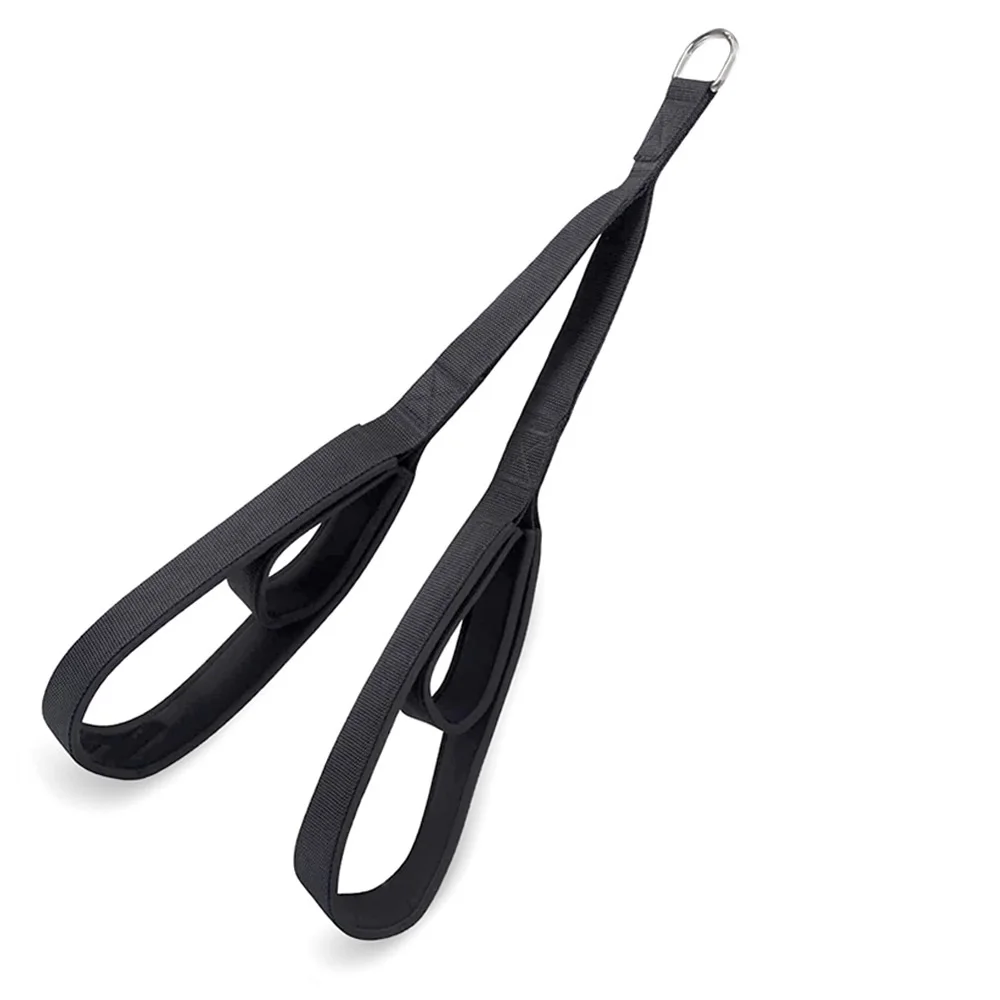 Corda per tricipiti regolabile e cinghia per sollevamento pesi in nylon resistente per palestra e allenamento di forza - immagine 2