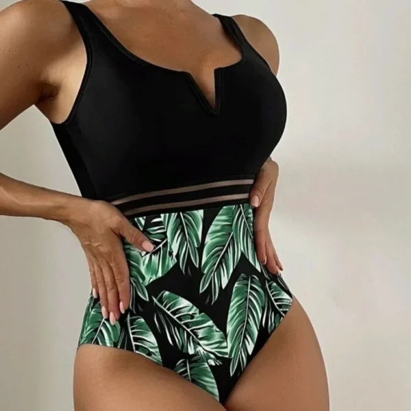Costume da bagno intero donna snellente e aderente design confortevole per spiaggia e attività acquatiche - immagine 4