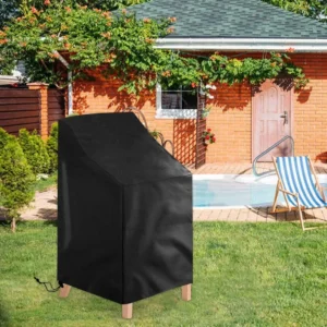 Custodia antipolvere impermeabile per sedia impilata e borsa portaoggetti per barbecue protezione per mobili da giardino e organizzatore per esterni