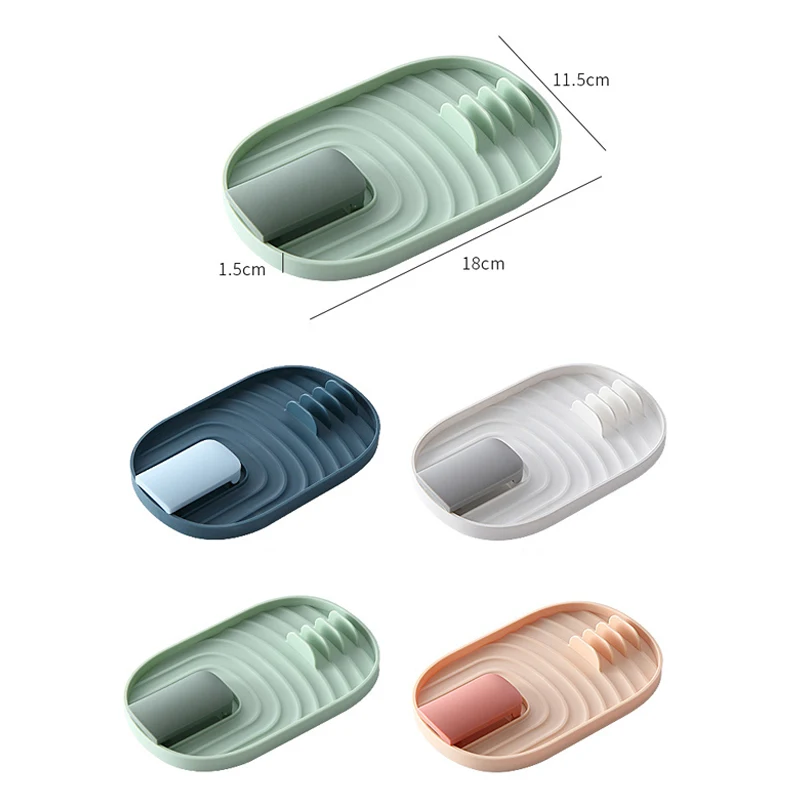 Accessori da Cucina Nordici Coperchio per Padella Portaoggetti Vassoio di Scarico Pieghevole a Parete Coperchio per Pentola e Porta Cucchiaio Organizzatore Domestico Multifunzionale - immagine 6