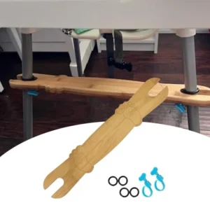 Seggiolone per Bambini con Poggiapiedi Regolabile e Pedale in Gomma Angoli Arrotondati Accessorio Universale