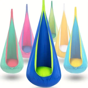 Sedia Sospesa con Pod Singolo per Interni ed Esterni Cuscini Gonfiabili e Tasche Supporto fino a 80 kg