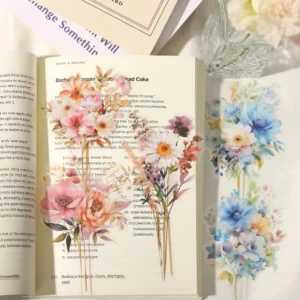 Confezione da 10 fogli di cancelleria con bouquet di fiori in materiali fatti a mano adesivi fai da te per scrapbook 187x106mm