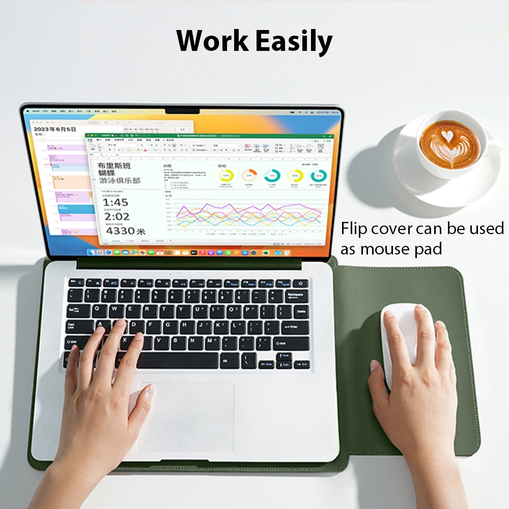 Borsa per laptop fino a 16 pollici compatibile con Apple MacBook Lenovo Huawei Xiaomi e tablet iPad Air Pro 12.9 Custodia elegante e protettiva - immagine 2