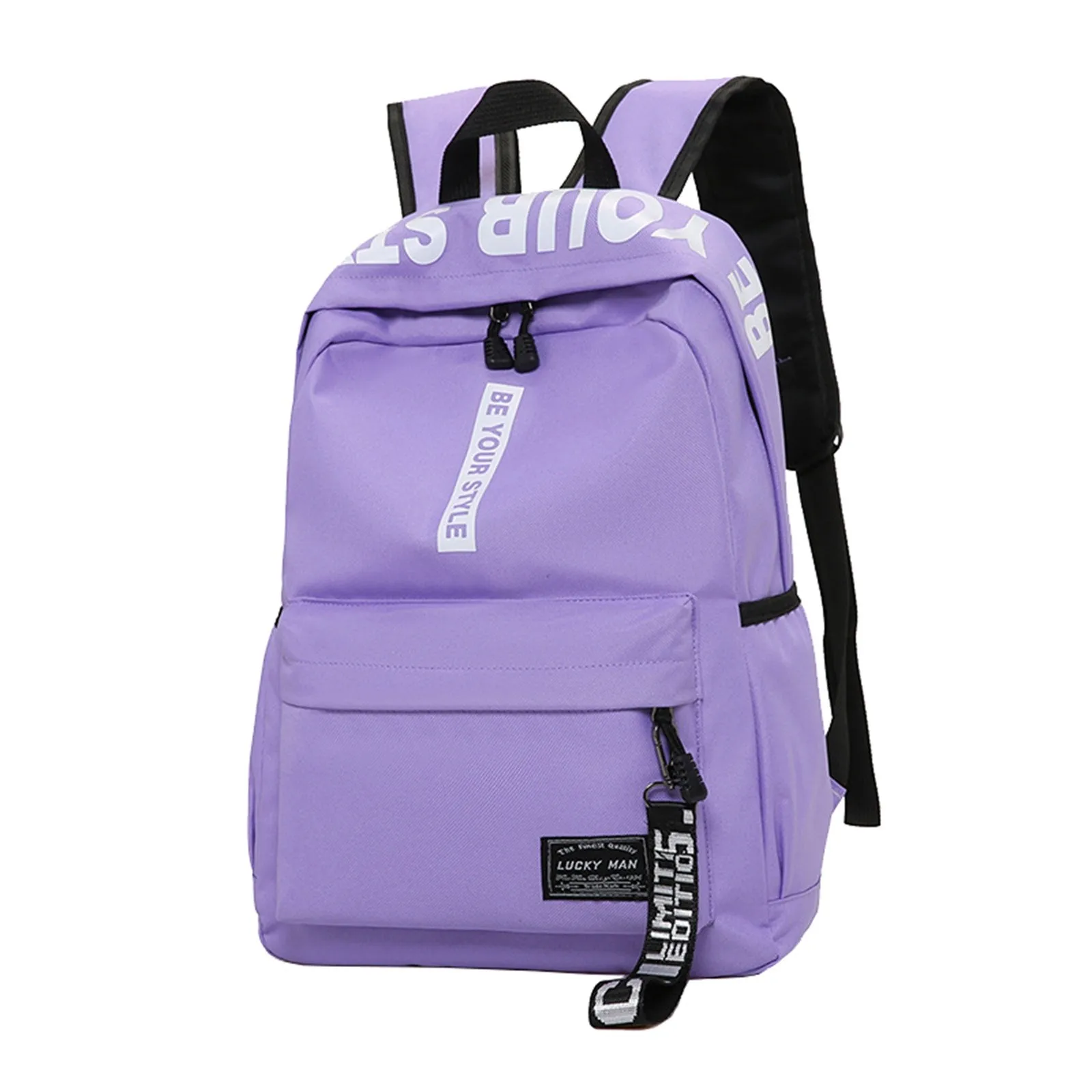 Zaino studentesco leggero e alla moda con logo personalizzabile borsa casual a doppia spalla fodera in poliestere Oxford - immagine 5