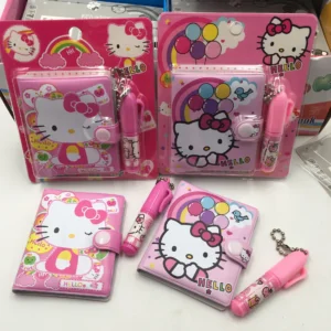 Set Cancelleria Sanrio Hello Kitty 24 Pezzi con Penna a Sfera Regalo Perfetto per Bambine Forniture Ufficio e Scuola Natale