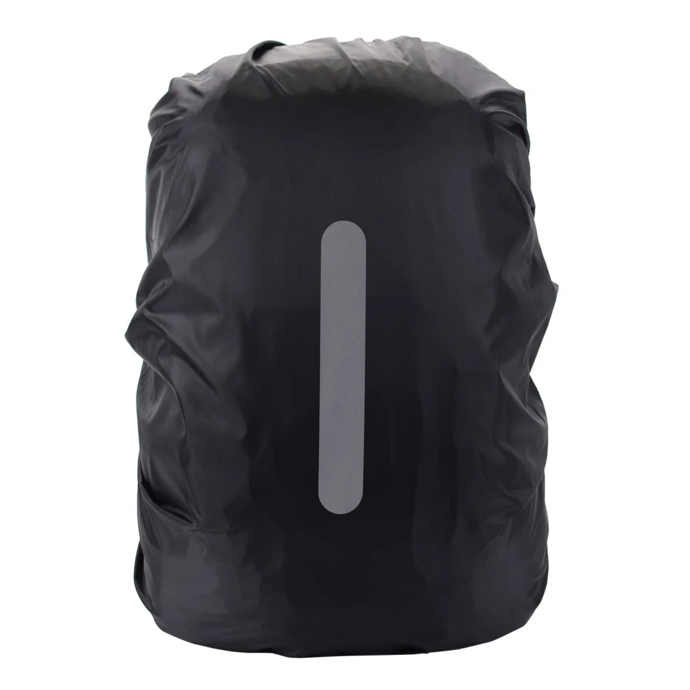 Zaino impermeabile riflettente con copertura antipioggia per ciclismo e escursionismo 30-80L luce di sicurezza per attività all'aperto di notte - immagine 4