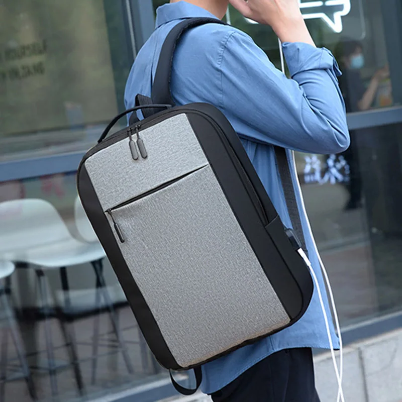 Zaino 3 pezzi borsa a spalla doppia portaoggetti ideale per viaggi business e uso quotidiano - immagine 4