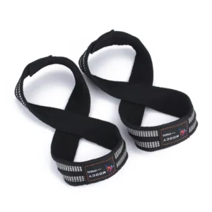 Cinghie per Sollevamento Pesi Figura 8 con Cinturino da Polso per Deadlift e Trazioni Barra Orizzontale Ideali per Powerlifting e Bodybuilding in Palestra
