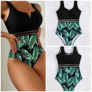Costume da bagno intero donna snellente e aderente design confortevole per spiaggia e attività acquatiche