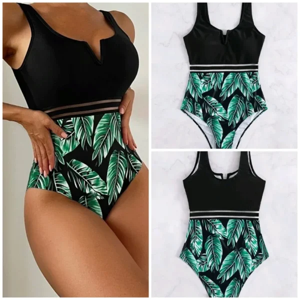Costume da bagno intero donna snellente e aderente design confortevole per spiaggia e attività acquatiche