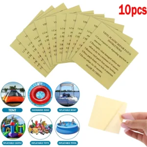 10 pezzi di toppe di riparazione in PVC per piscina kit di riparazione per anelli di nuoto impermeabili toppe di riparazione per barche gonfiabili accessorio per piscina