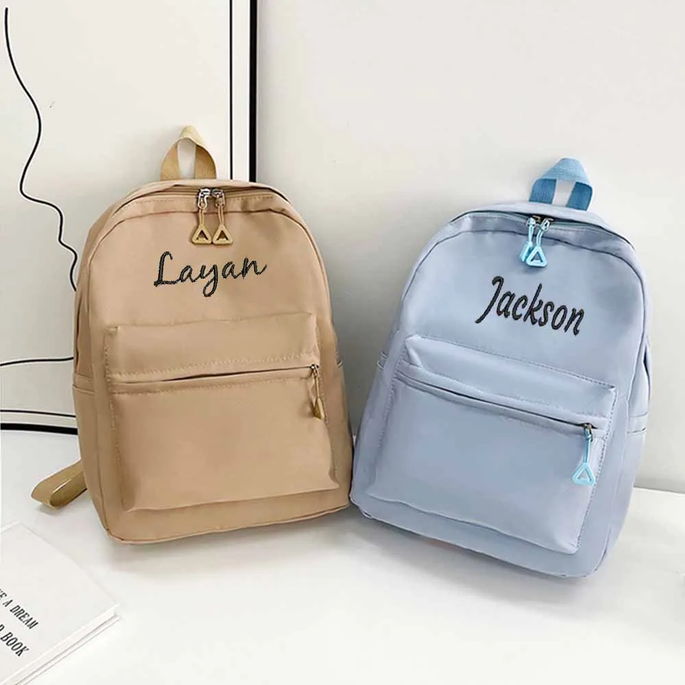 Zaino leggero da viaggio grande capacità per studenti delle scuole medie con ricami personalizzati - immagine 2