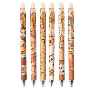 Penne gel cancellabili a inchiostro con motivo animale set di cancelleria cancellabile punta fine 0 5 mm per scrittura fluida
