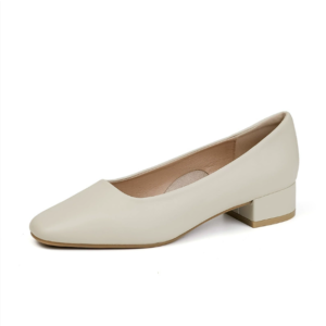 Scarpe Donna Eleganti in Vera Pelle con Tacco Basso – Mocassini Classici per Ufficio e Tempo Libero