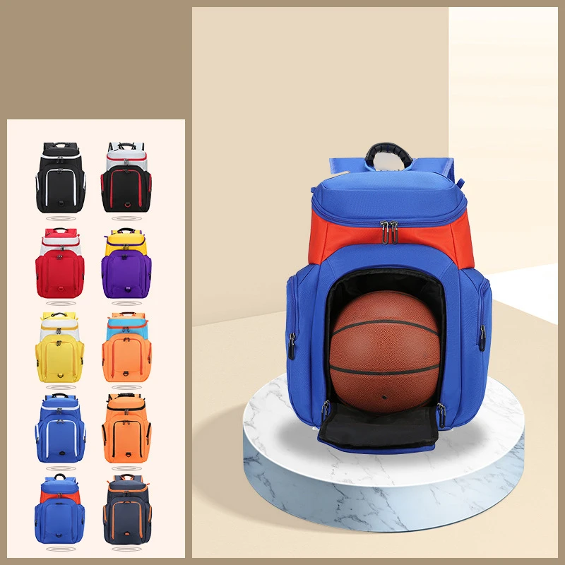 Zaino sportivo multifunzionale per basket e calcio con scomparto per scarpe e palloni grande capacità ideale per uomini donne e bambini - immagine 6