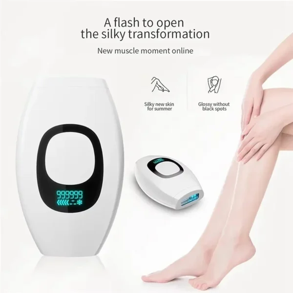 Epilatore Laser IPL A85I per Depilazione Indolore Donna Corpo e Viso 999999 Flash Permanente EU Plug - immagine 2