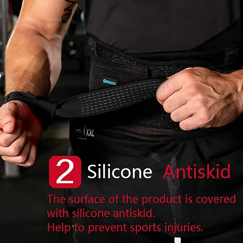 Cinghie da polso antiscivolo per sollevamento pesi cintura regolabile per allenamento di forza e fitness supporto per polso ideale per palestra straps - immagine 5