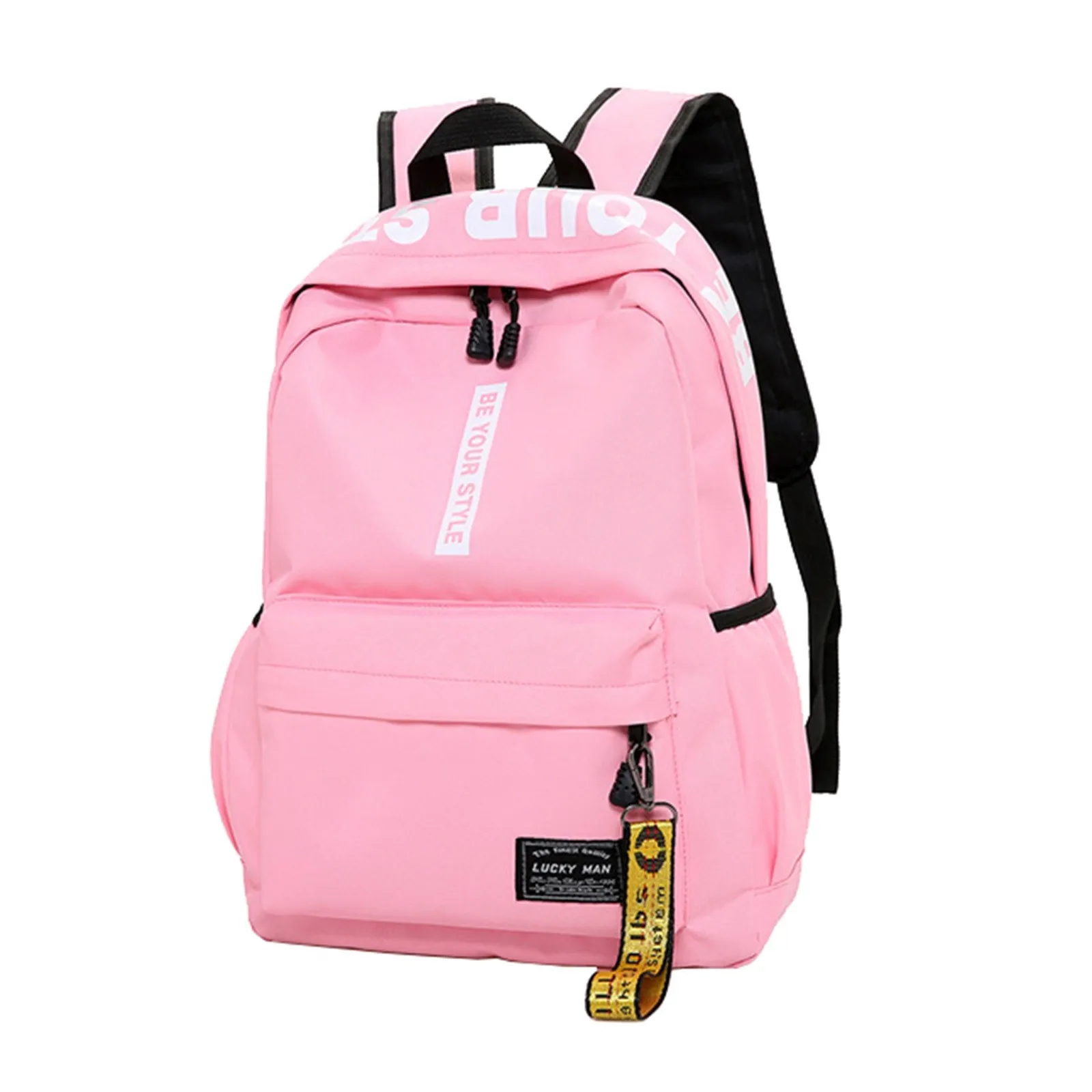 Zaino studentesco leggero e alla moda con logo personalizzabile borsa casual a doppia spalla fodera in poliestere Oxford - immagine 3
