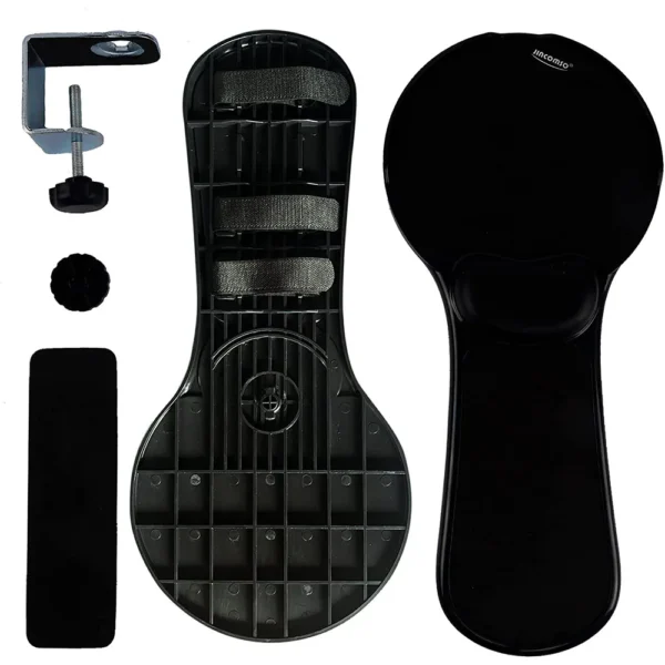 Tappetino per mouse ergonomico con bracciolo regolabile e supporto per polso ideale per ufficio e home office - immagine 2