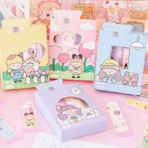 20 Pezzi di Bende Adesive Kawaii Cartoon per Kit di Pronto Soccorso Cerotti per Ferite per Bambini