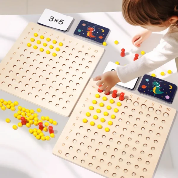 Giocattoli Educativi Montessori per Apprendimento della Matematica Giochi di Aritmetica per Bambini con Sussidi Didattici Interattivi - immagine 2