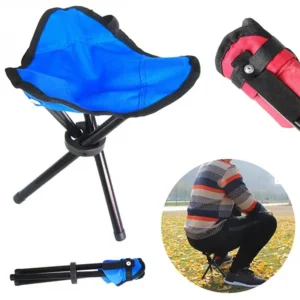 Sedia da pesca pieghevole portatile a tre gambe per campeggio picnic e spiaggia