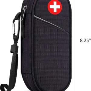 Borsa Organizer per Farmaci da Viaggio Kit di Sopravvivenza con Custodia Isolata per EpiPens e Attrezzatura da Campeggio