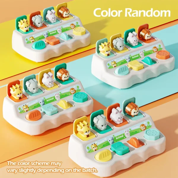 Giocattoli Montessori per animali pop-up scatole di apprendimento per sviluppare logica e abilità motorie ideale come regalo di compleanno per bambini - immagine 5