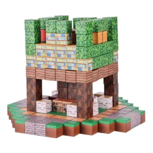 Set di blocchi magnetici STEM Montessori cubi impilabili e costruzioni Mine Magnet World giocattoli creativi fai-da-te