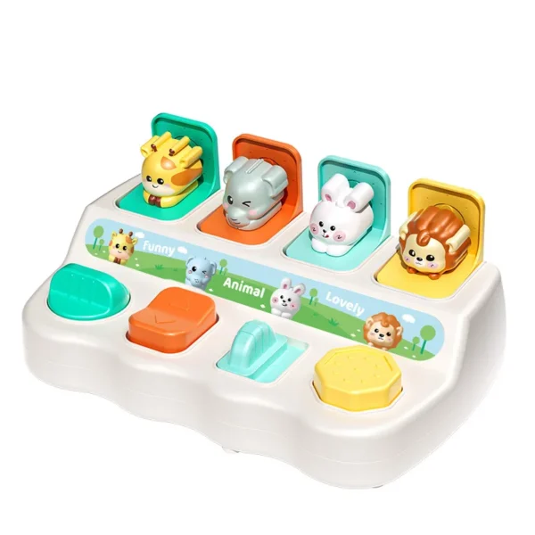 Giocattoli Montessori per animali pop-up scatole di apprendimento per sviluppare logica e abilità motorie ideale come regalo di compleanno per bambini - immagine 6