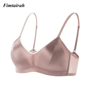 Reggiseno in seta di gelso per donna stile francese primavera estate moda eleganza