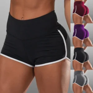Pantaloncini sportivi da donna per yoga e fitness in cotone taglie forti per corsa e ciclismo