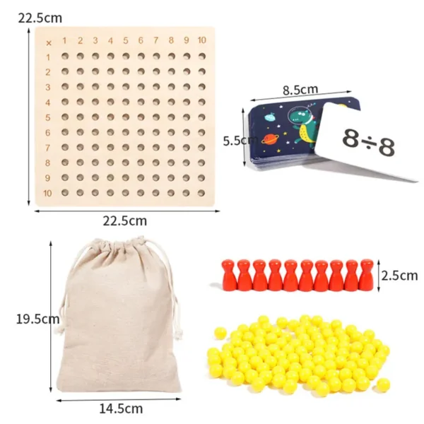 Giocattoli Educativi Montessori per Apprendimento della Matematica Giochi di Aritmetica per Bambini con Sussidi Didattici Interattivi - immagine 6