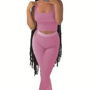 Set di Abbigliamento da Yoga Estivo per Donna con Pantaloncini e Leggings Elasticizzati