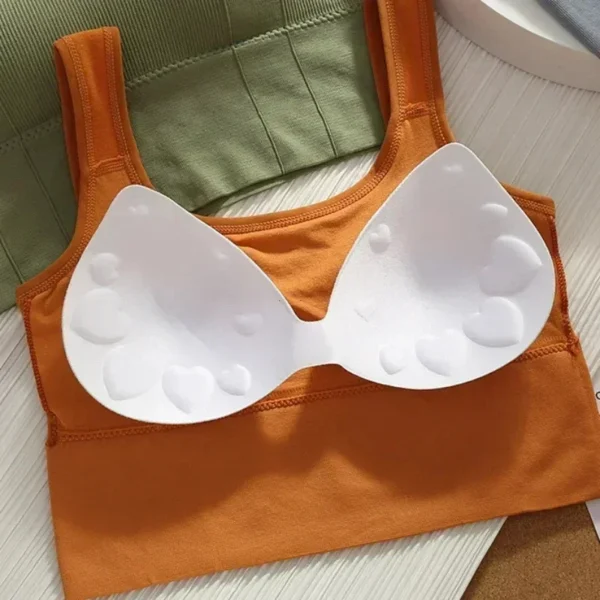 Reggiseno sportivo senza cuciture da donna traspirante e antiurto top corto per yoga e attività sportive - immagine 5