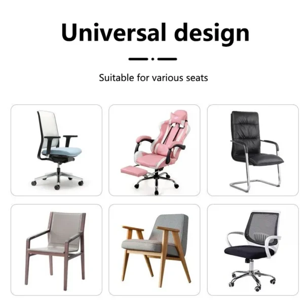 Cuscinetti braccioli universali in memory foam per sedia da gioco e ufficio 2 pezzi nero grigio con supporto avambraccio ergonomico - immagine 5