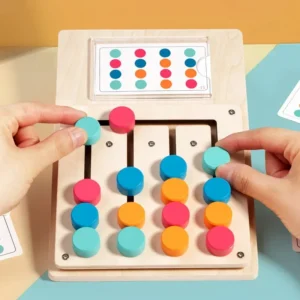Gioco Montessori in Legno Forma di Colore per Sviluppare Cognizione e Pensiero Logico nei Bambini