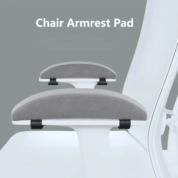 Cuscinetti braccioli universali in memory foam per sedia da gioco e ufficio 2 pezzi nero grigio con supporto avambraccio ergonomico