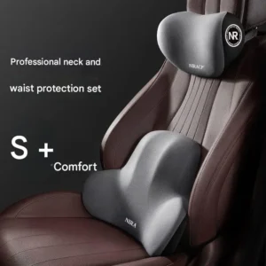 Cuscino Lombare Ergonomico in Memory Foam Alta Densità per Ufficio Auto e Casa Non Tossico