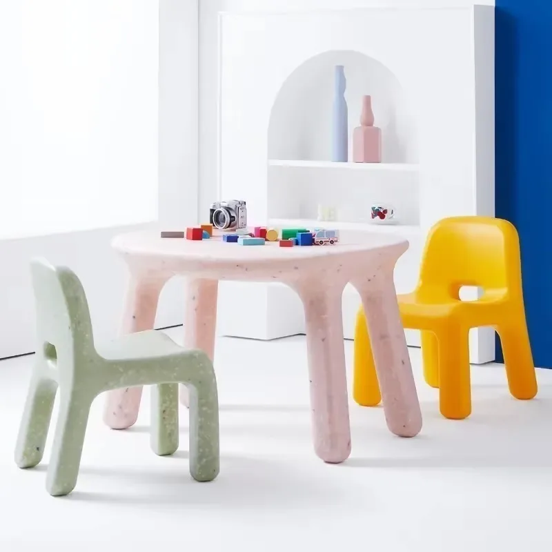 Sedie nordiche piccole e panca da pranzo tavolo scrittura sgabello basso con schienale per arredare il soggiorno - immagine 4