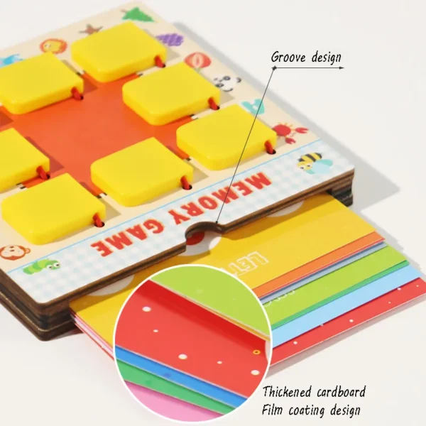 Giochi da Tavolo Montessori per Sviluppare la Memoria e il Pensiero Logico Giocattolo Educativo Creativo per Bambini Sfida Intellettuale - immagine 4