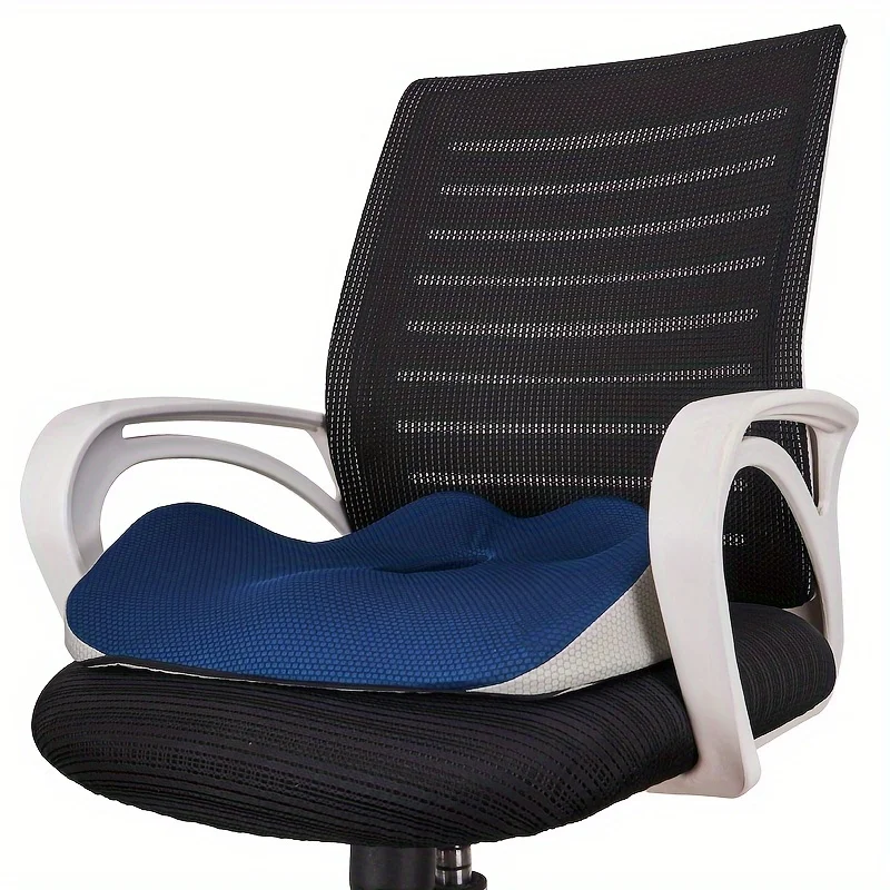 Cuscino in Memory Foam per Sedia da Ufficio Seggiolino Auto e Aereo Comfort Ottimale per Lunghe Sedute - immagine 3